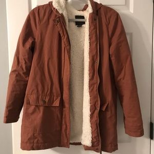 Forever 21 Dusty Rose Sherpa Jacket | Size M